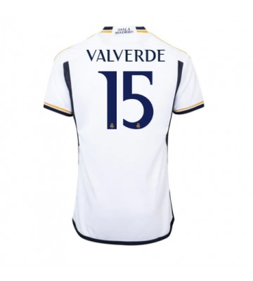 Real Madrid Federico Valverde #15 Replika Hjemmebanetrøje 2023-24 Kortærmet